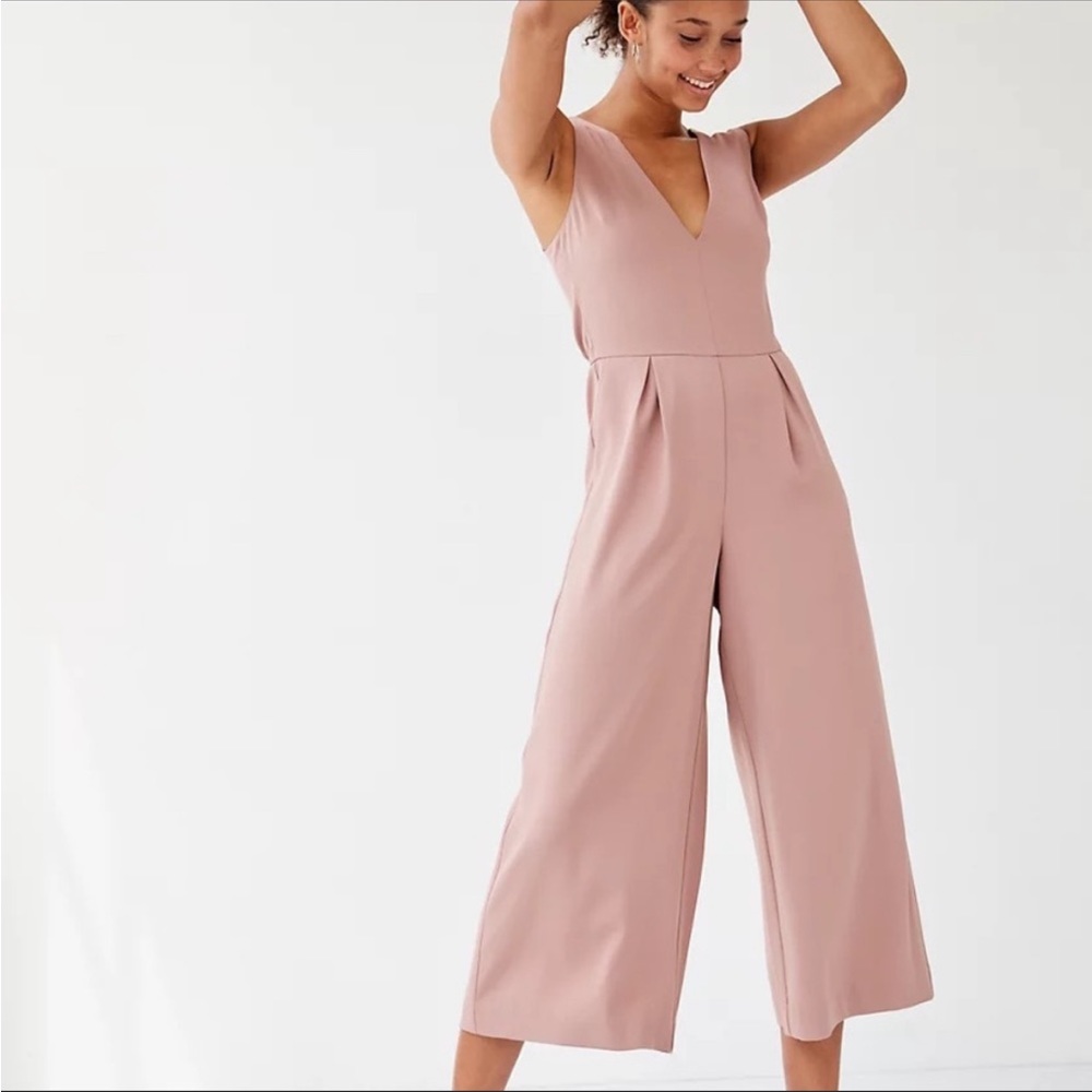 Aritzia Babaton Marcus Dusty Pink Jumpsuit